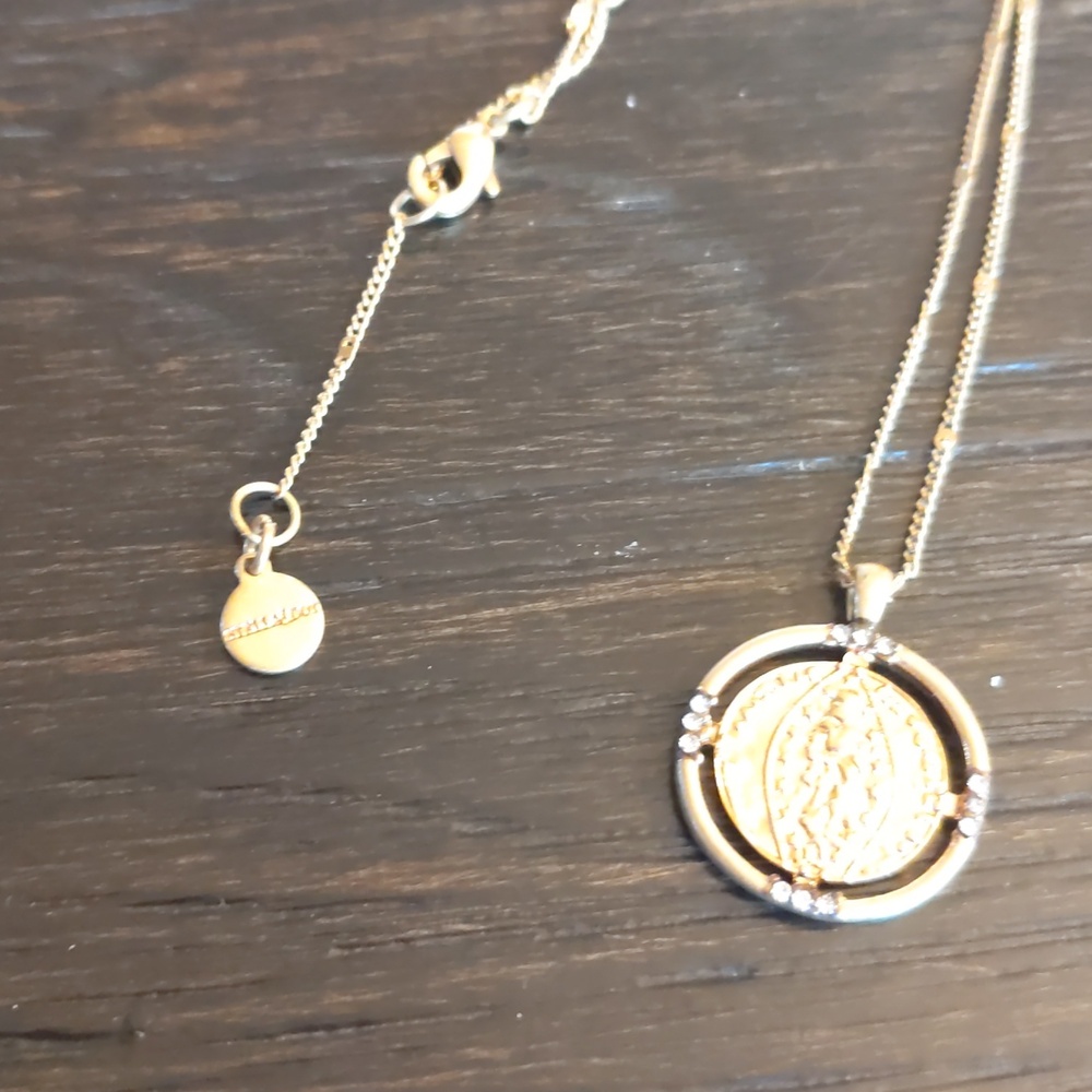 Stella & Dot Gold Coin Necklace - Picture 6 of 9